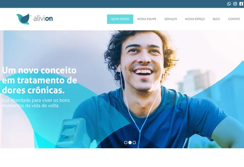 Desenvolvimento de Website - Alivion - Smartweb Tecnologia
