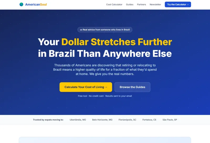 Desenvolvimento de Website - American Soul - Smartweb Tecnologia