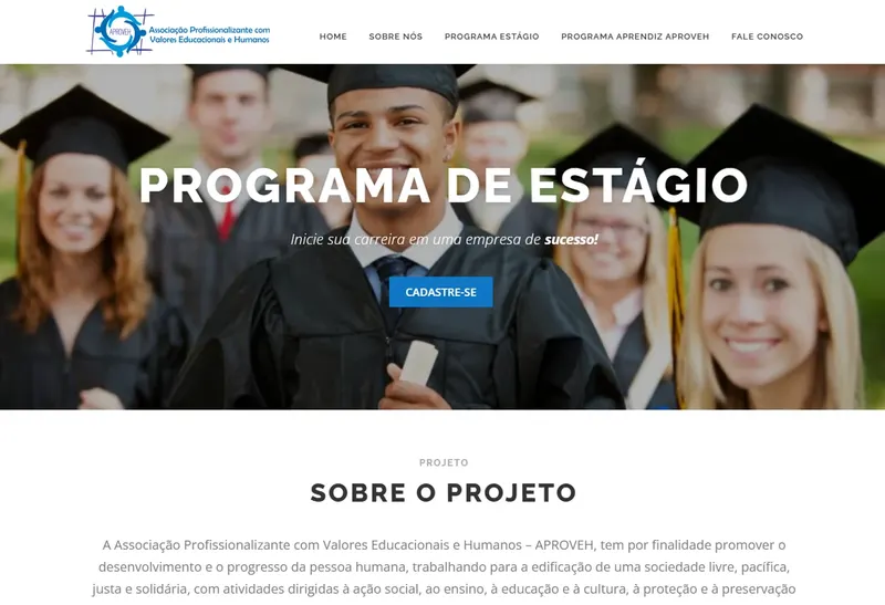 Desenvolvimento de Website - Aproveh - Smartweb Tecnologia