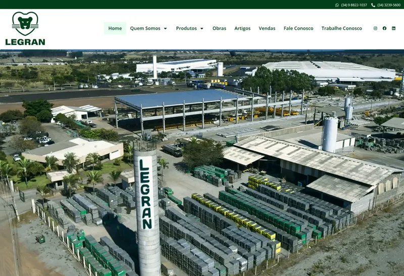Desenvolvimento de Website - Legran - Smartweb Tecnologia