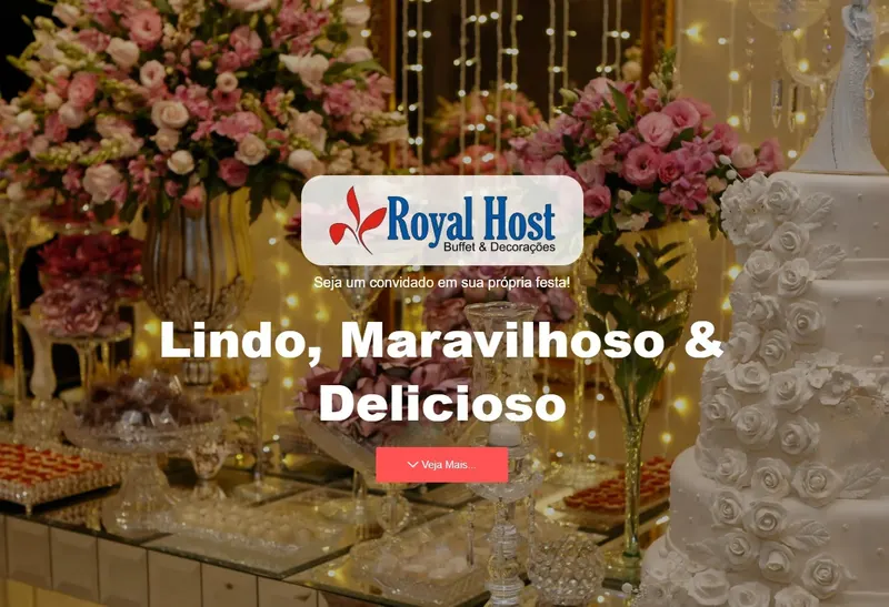 Desenvolvimento de Website - Royal Host Buffet - Smartweb Tecnologia
