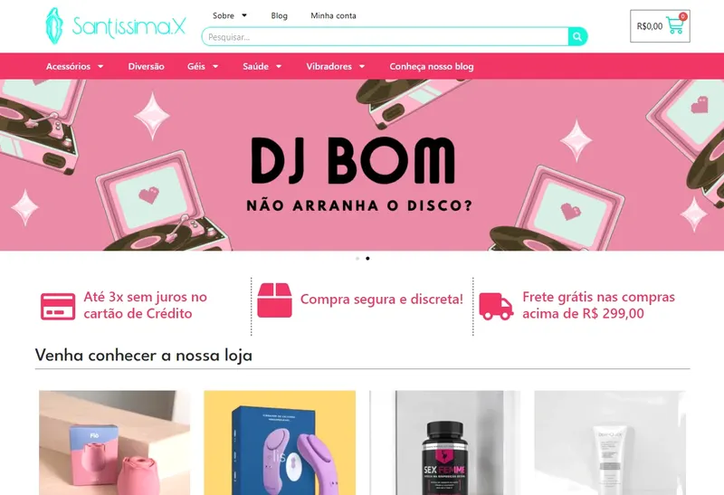 Desenvolvimento de Website - SantÃ­ssima X - Smartweb Tecnologia